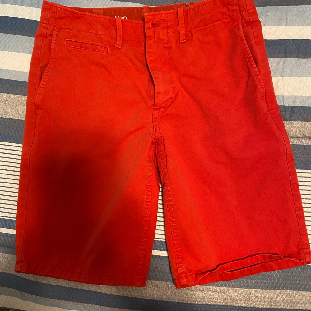 Gap lived in shorts in bright red